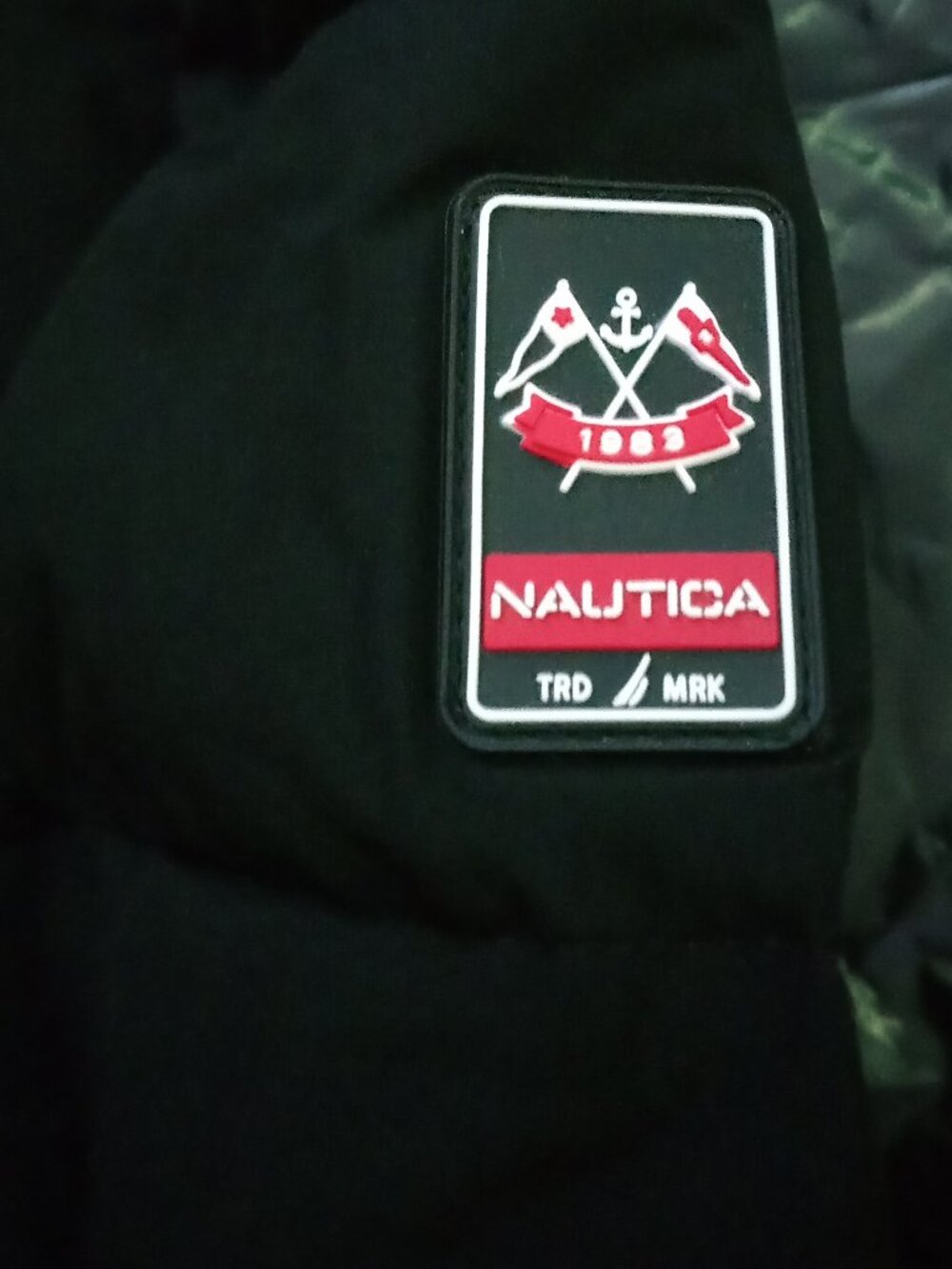 Nautica Lightweight Puffer Jacket Black Mens XS - Picture 3 of 9